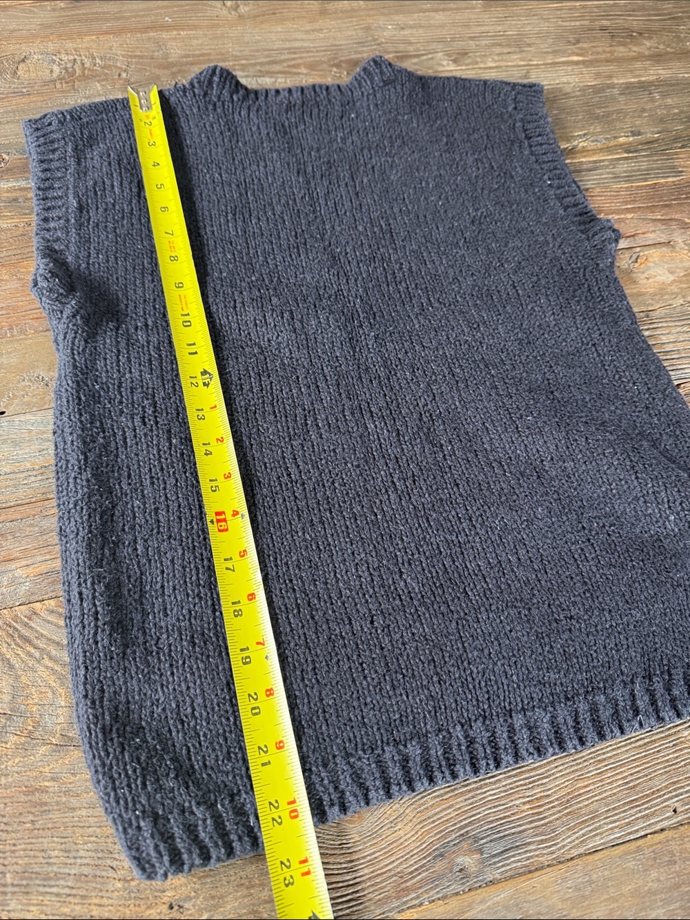 Jeanne Pierre 80’s geometric knit cotton sleeveless sweater vest - Picture 5 of 6